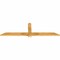 Ekena Millwork Eugene Rough Sawn Timber Gable Bracket, Western Red Cedar, 72"W x 21"H x 2"D x 4"F, 7/12 Pitch GBW072X21X0204EUG00RWR - alternate 3